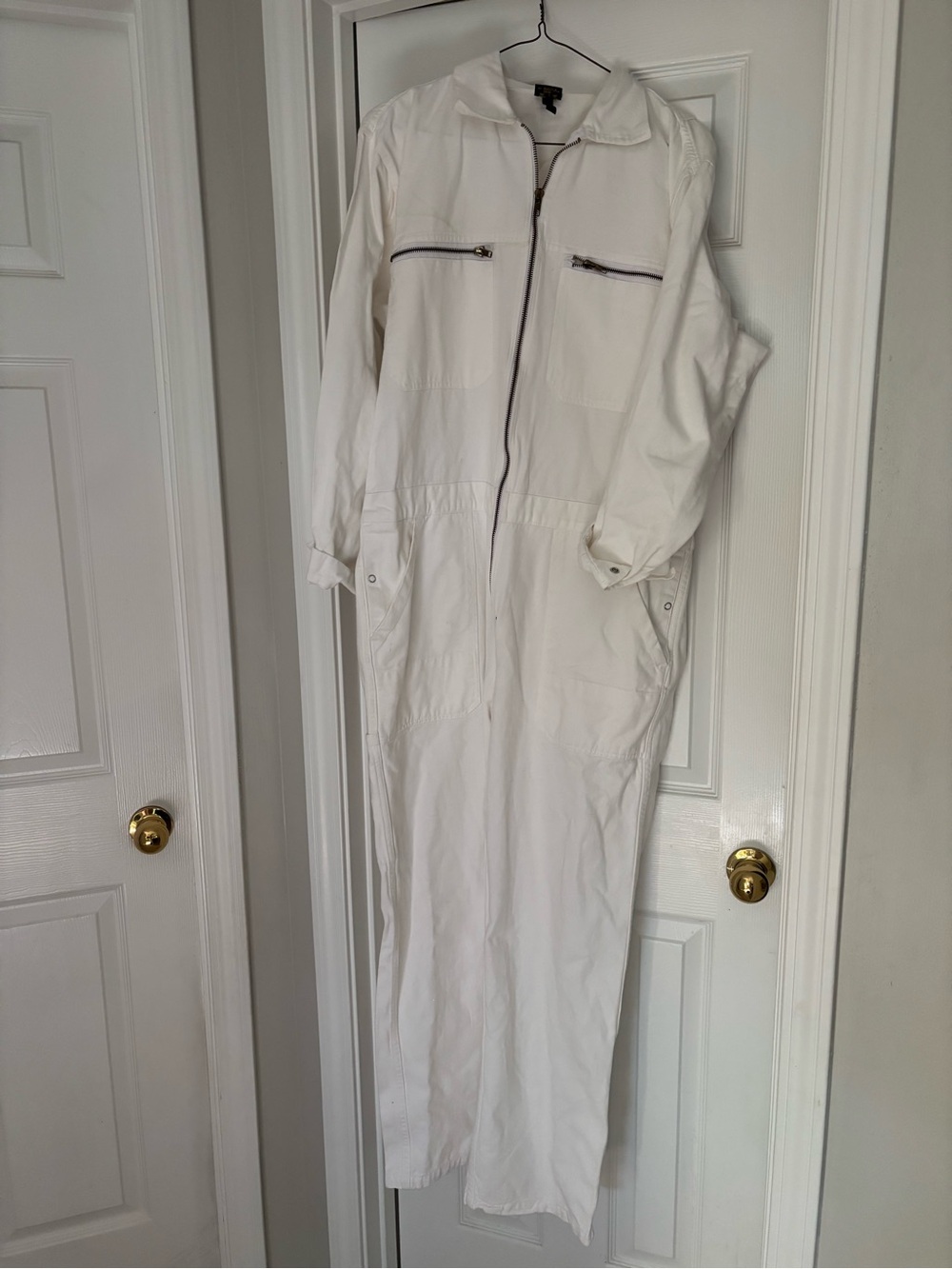Vintage sanforized white jumpsuit workwear